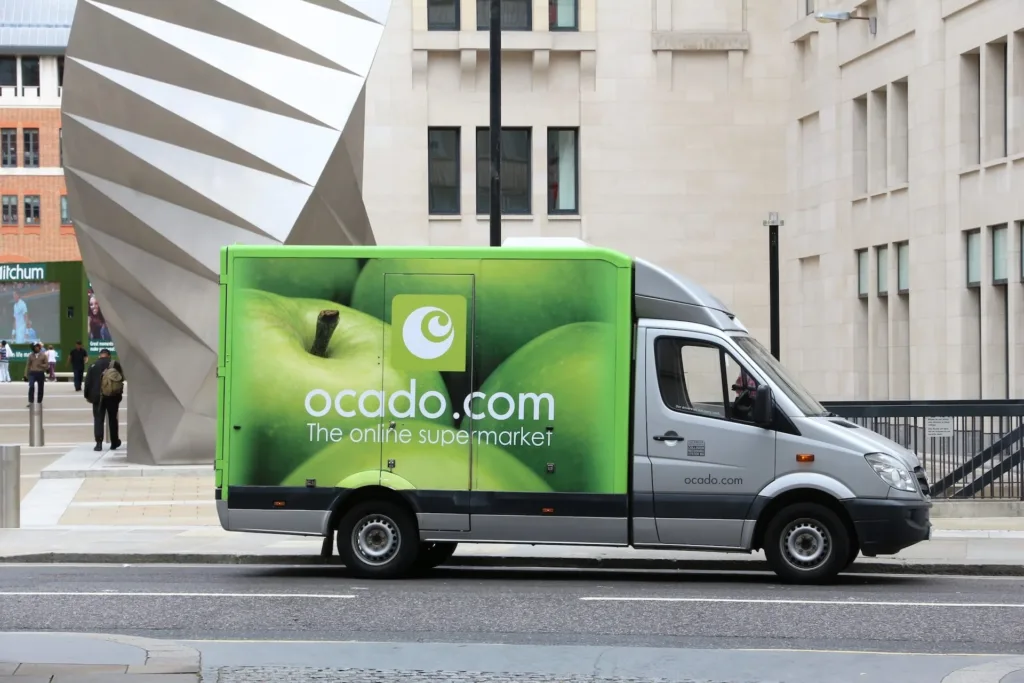 Ocado delivery van, a Green Penny fleet training client